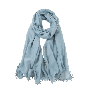 Elvia sky blue cotton scarf