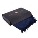 Chèche coton bleu marine Elvia