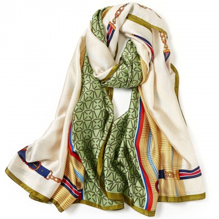 BELT PRINT silk touch scarf