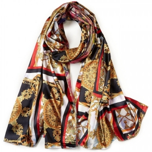 Silk touch scarf KING STYLE RED
