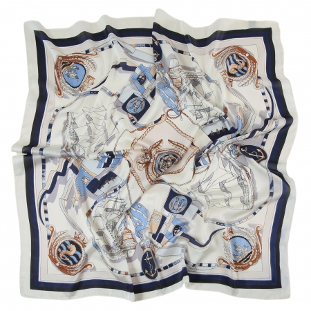 Zoé Large Ocean Silk Scarf