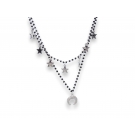 MOON NECKLACE SILVERBLACK