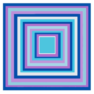 Petit carré de Soie Purple Blue Navy Cléo